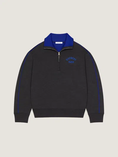 Givenchy Pull Couture Seam En Laine Avec Jacquard  Paris In Blue