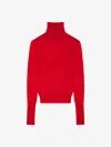 Givenchy Slim Fit Sweater In Wool With Draped Open Back In Pink
