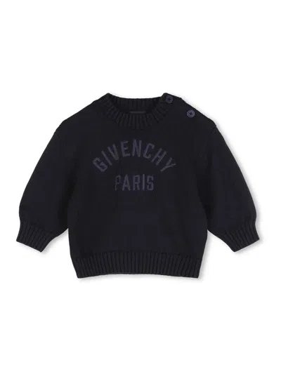 Givenchy Pullover With Embroidery In Blue