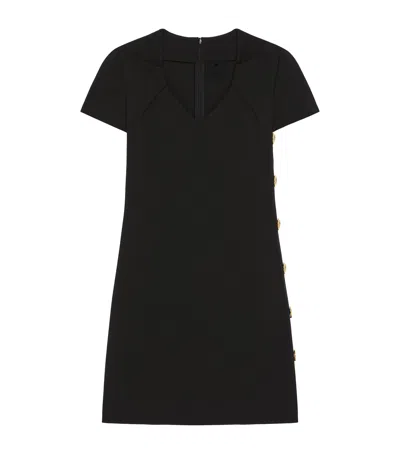 Givenchy Robe En Punto Milano À Boutons In Black