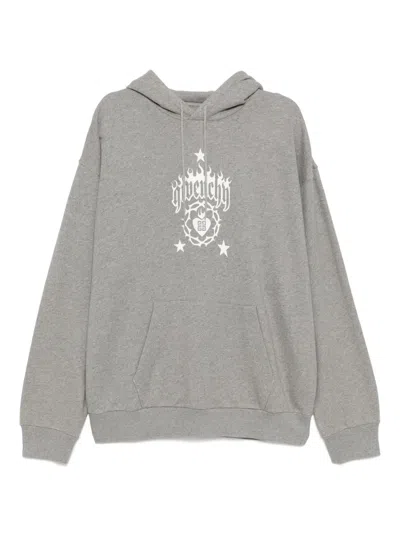 Givenchy Pure Cotton Hoodie In Grey