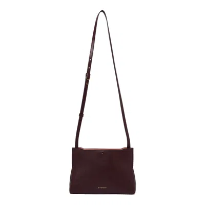 Givenchy Purple Calf Leather Bag In Burgundy