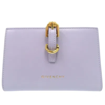 Pre-owned Givenchy Purple Leather Wallet (bi-fold) ()