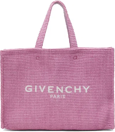 Givenchy Purple Medium G Tote In Pink
