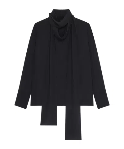 GIVENCHY GIVENCHY LONG REMOVABLE LAVALLIERE BLOUSE