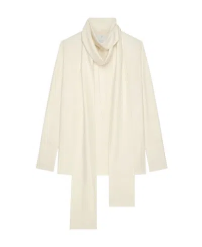 GIVENCHY GIVENCHY LONG LAVALLIERE BLOUSE