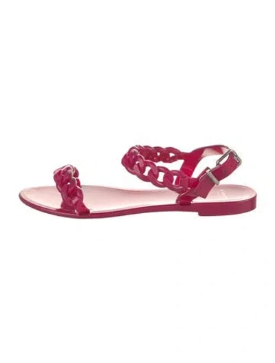 Pre-owned Givenchy Pvc Sandals In Pink