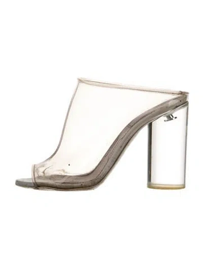 Pre-owned Givenchy Pvc Sandals In White
