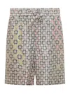 Givenchy Multicolor Monogram 72 Drawstring Pyjama Shorts