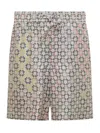 Givenchy Multicolor Monogram 72 Drawstring Pyjama Shorts