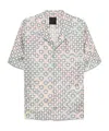 Givenchy Multicolor Pyjamas Shirt In Monogram 72 Silk In White
