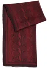 Givenchy Python-print Silk-chiffon Scarf In Burgundy