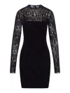 Givenchy Python Print Tulle Dress With 4g Detail In Black