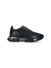 Givenchy Quilted Black Sneakers With Translucent Sole And Contrasting Laces In Black