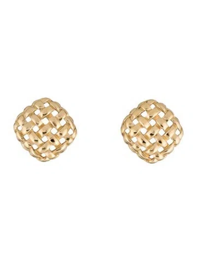 Pre-owned Givenchy Quilted Clip-on Earrings In Multi