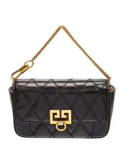 Pre-owned Givenchy Quilted Clutch In Black