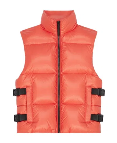 GIVENCHY SLEEVELESS PUFFER JACKET WITH BUCKLES