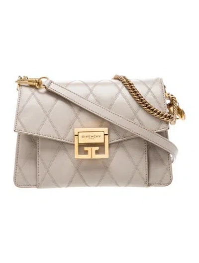 Pre-owned Givenchy Quilted Gv3 Small In Neutral