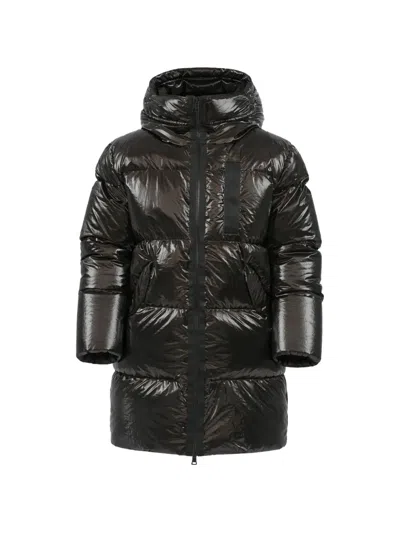 Givenchy Quilted Hooded Coat In Black