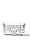 Givenchy Quilted Leather Cross Body Bag In Silver