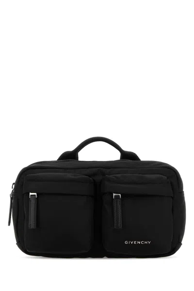 Givenchy Quilted Nylon Shoulder Bag In Black