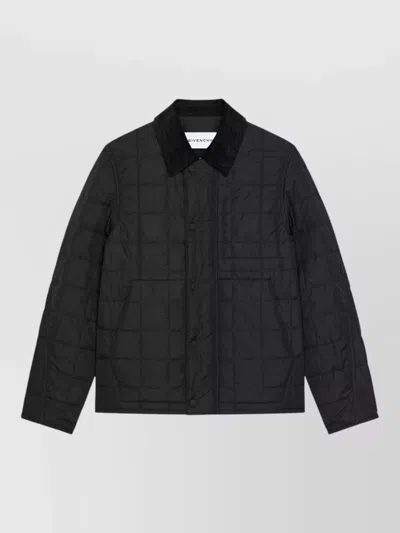Givenchy Couture Seam Quilted Jacket In Black