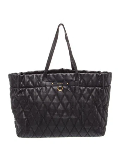 Pre-owned Givenchy Quilted Tote In Black