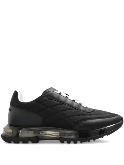 Givenchy Quilted Transparent-sole Sneakers In Black