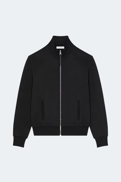 Givenchy Quilted Zipped Sweatshirt In Black
