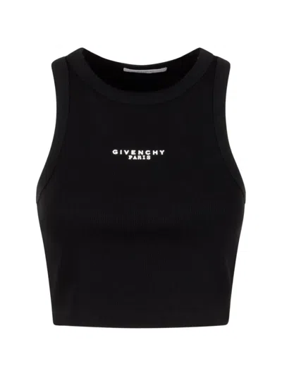 Givenchy Racerback Crop Top In Black