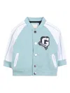 Givenchy Racing Stripe Baseball Jacket In Blue