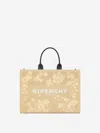 Givenchy Medium Raffia G-tote In Embroidered Logo On The Front