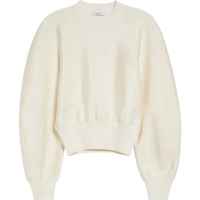 Givenchy Raglan Sleeve Cocoon Crewneck Sweater In Neutral