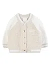 Givenchy Raglan-sleeve Fleece-textured Cardigan In White