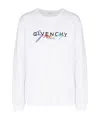 Givenchy Rainbow Embroidered Logo Sweater In White