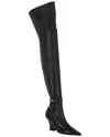 Givenchy Raven Leather Over-the Knee Boot In Black