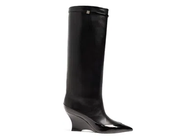Pre-owned Givenchy Raven Pointedtoe Boots (women's) Sneakers In Black