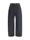 Givenchy Raw Cocoon Cut Jeans In Blue