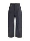 Givenchy Raw Cocoon Pants In Blue