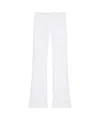 Givenchy Raw-cut Detail Low-rise Flared Jeans In White