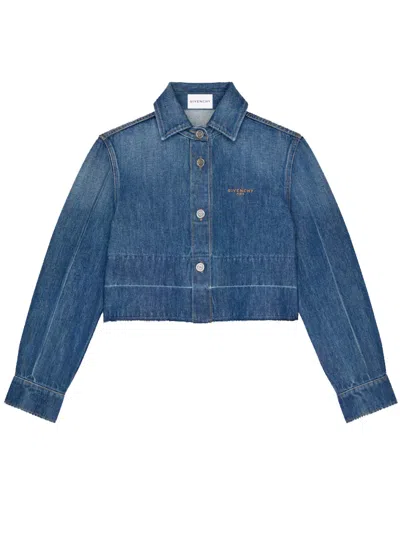 GIVENCHY RAW EDGE DENIM SHIRT