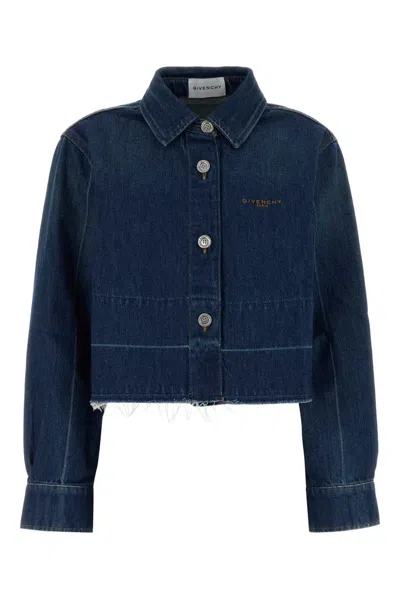 GIVENCHY GIVENCHY RAW EDGE DENIM SHIRT