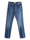 Givenchy Rear Logo Patch Cotton Trousers In Blue