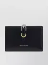 GIVENCHY REBEL CALFSKIN BILLFOLD WALLET WITH BUCKLE DETAIL