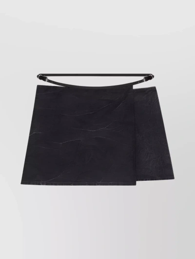 Givenchy Rebel Chain Detail Wrap Skirt In Black