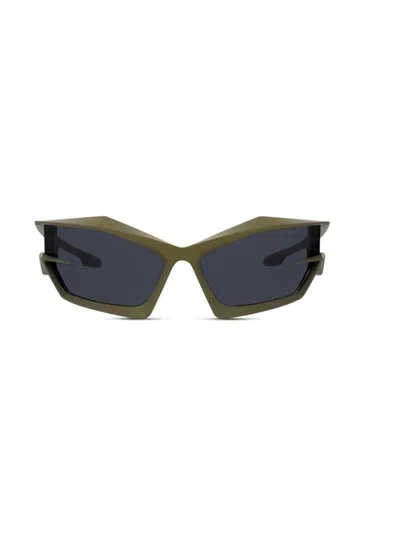 Givenchy Rectangle Frame Sunglasses In Matte Dark Green / Smoke