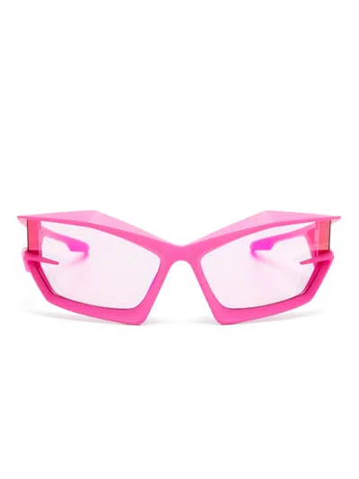 Givenchy Rectangle-frame Tinted-lenses Sunglasses In Pink