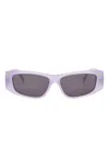 Givenchy Rectangle Full-rim Sunglasses In Gray