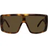 Givenchy Rectangular Flat Top Sunglasses In Brown