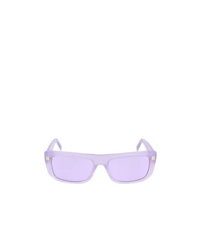 Givenchy Rectangular Frame Sunglasses In Purple